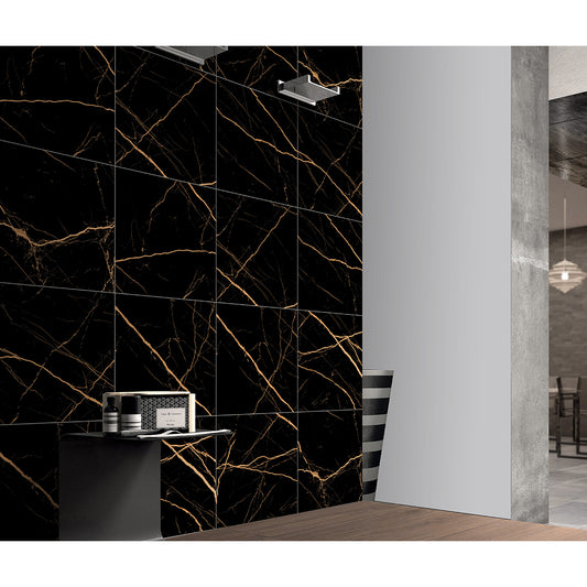 Atlantis Black 60x60 Gold Matt R9