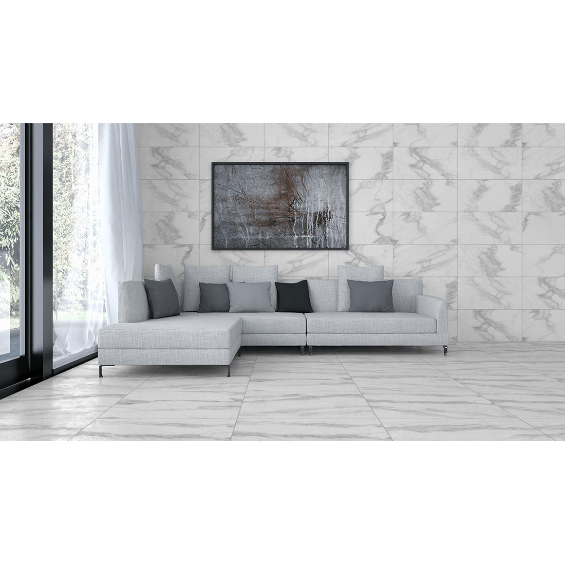Pantheon 30x60 White Polished
