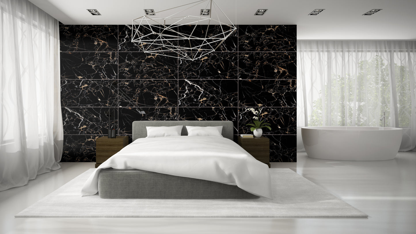 Richmond 60x120 Black Matt Carving