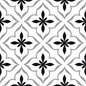 Antique Cube Pattern 20x20 Black Matt