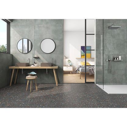 TERRAZZO 60x60 Nero Matt