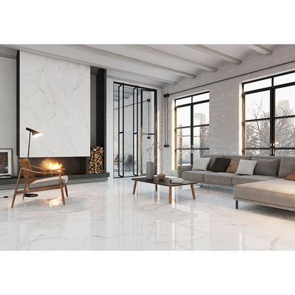 Lucia 119x119 White Polished